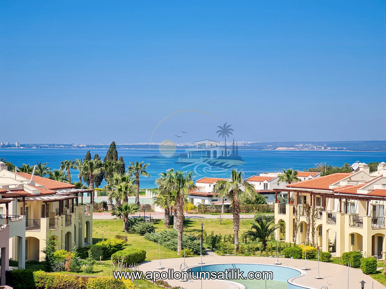 Apollonium Artemiste Deniz ve Havuz Manzaralı, Full Eşyalı 3+1 Dubleks