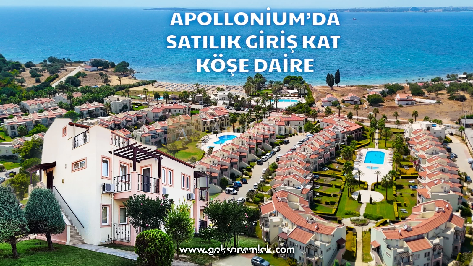 Apollonium Adonis Bloklarında Havuza 50 Metre, Köşe Konumlu 2+1 Daire