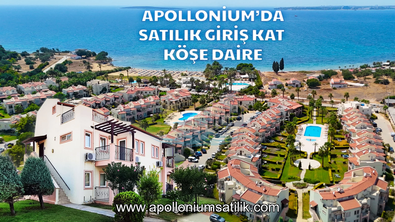 Apollonium Adonis Bloklarında Havuza 50 Metre, Köşe Konumlu 2+1 Daire