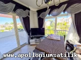 Apolloniumda Satılık Full Eşyalı, Köşe Konumlu 2 Yatak Odalı Eros Daire