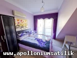 Apolloniumda Satılık Full Eşyalı, Köşe Konumlu 2 Yatak Odalı Eros Daire