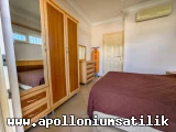 Denize Sıfır Apolloniumda Satılık Geniş Bahçeli, Köşe Konumlu 2+1 Daire