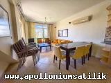 Apolloniumda Havuz Manzaralı, Denize Yürüme Mesafesinde 2+1 Eros Daire
