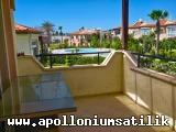 Apolloniumda Havuz Manzaralı, Denize Yürüme Mesafesinde 2+1 Eros Daire